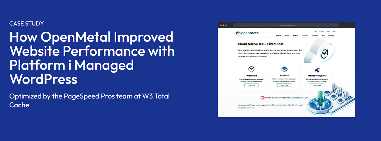 Example of Case Studies on InMotion Hosting's Website